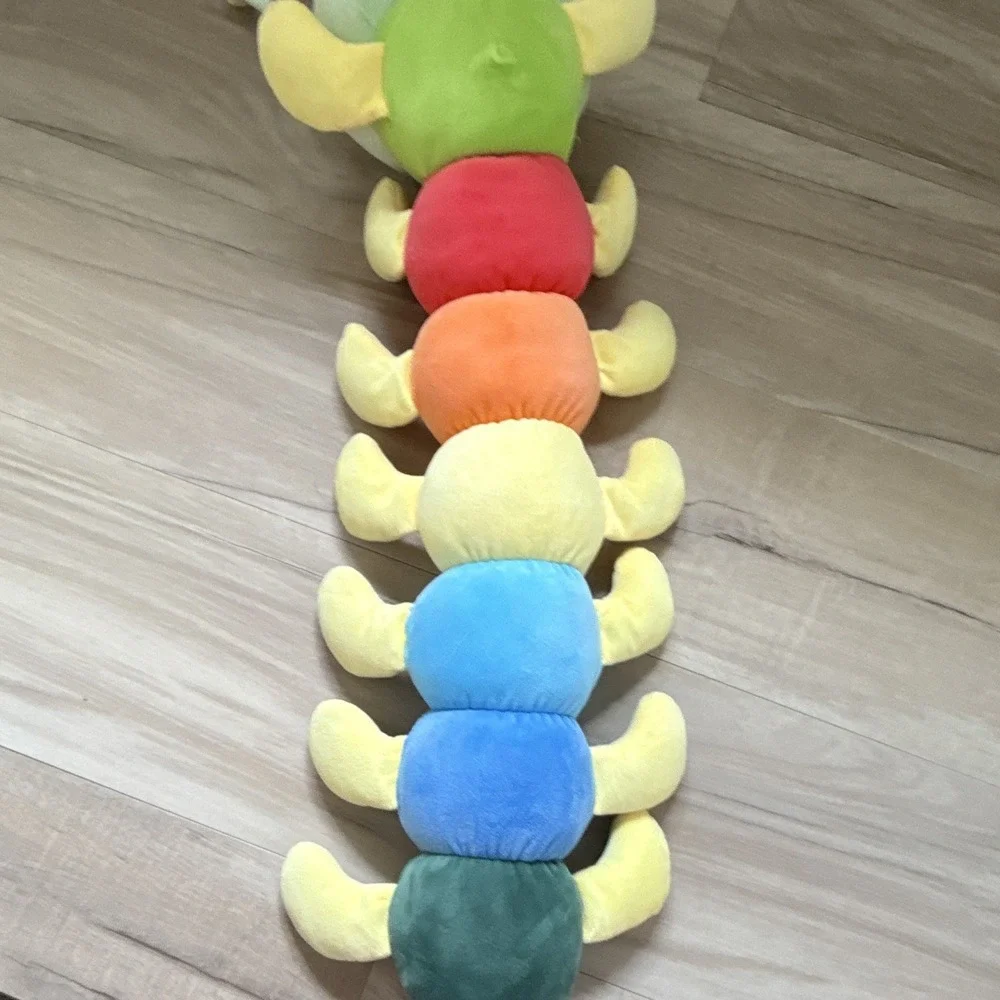 Large 🐛Caterpillar Super Cute Plush Stuffed Animal Toy Multicolor Soft 30inches